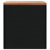 vidaXL Zahradní úložný box černý 110x50x54 cm polyratan akáciové dřevo