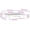 vidaXL Válenda s přistýlkou voskově hnědá 90 x 190 cm masivní borovice