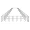 vidaXL Gabionový vyvýšený záhon pozinkovaná ocel 800 x 100 x 20 cm