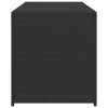 vidaXL Zahradní úložný box černý 283 l polyratan