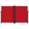 vidaXL Zatahovací boční markýza červená 160 x 1 200 cm