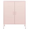 vidaXL Úložná skříň růžová 80 x 35 x 101,5 cm ocel