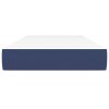 vidaXL Taštičková matrace modrá 90x190x20 cm textil