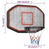 vidaXL Basketbalový koš černý 109 x 71 x 3 cm polyethylen