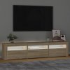 vidaXL TV skříňka s LED osvětlením dub sonoma 180x35x40 cm
