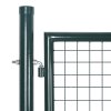 vidaXL Plotová branka ocelová 306 x 125 cm zelená