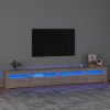 vidaXL TV skříňka s LED osvětlením dub sonoma 270 x 35 x 40 cm