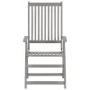 vidaXL Zahradní polohovací židle s poduškami 4 ks masivní akácie
