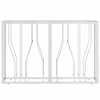 vidaXL Konzolový stolek 110 x 30 x 70 cm nerezová ocel a sklo