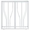 vidaXL Konzolový stolek 70 x 30 x 70 cm nerezová ocel a sklo