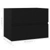 vidaXL Skříňka se zápustným umyvadlem černá kompozitní dřevo