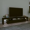 vidaXL TV skříňka s LED osvětlením černá 230x36,5x40 cm