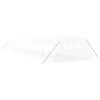vidaXL Skleník s ocelovým rámem bílý 80 m² 20 x 4 x 2 m