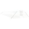 vidaXL Skleník s ocelovým rámem bílý 72 m² 18 x 4 x 2 m
