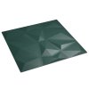 vidaXL Nástěnné panely 48 ks zelené 50 x 50 cm XPS 12 m² diamant
