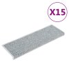 vidaXL Samolepící nášlapy na schody vzhled sisal 15 ks 65x21x4cm modré