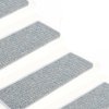 vidaXL Samolepící nášlapy na schody vzhled sisal 15 ks 65x21x4cm modré