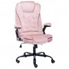 vidaXL Kancelářská židle růžová samet