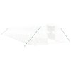 vidaXL Skleník s ocelovým rámem bílý 64 m² 16 x 4 x 2 m