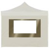 vidaXL Profesionální skládací party stan + stěny hliník 2x2 m krémový