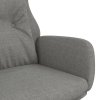 vidaXL Relaxační křeslo světle šedé textil