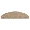 vidaXL Samolepící nášlapy na schody vzhled sisal 15 ks 65x21x4 cm