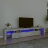 vidaXL TV skříňka s LED osvětlením betonově šedá 215x36,5x40 cm
