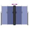 vidaXL Zatahovací boční markýza modrá 180 x 600 cm