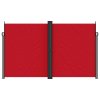 vidaXL Zatahovací boční markýza červená 200 x 600 cm