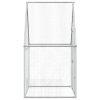 vidaXL Klec pro kuřata stříbrná 100 x 100 x 190 cm pozinkovaná ocel