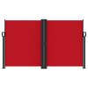 vidaXL Zatahovací boční markýza červená 140 x 1 000 cm