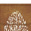 vidaXL Zahradní branka 100 x 200 cm z cortenové oceli, design stromu