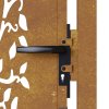 vidaXL Zahradní branka 105 x 130 cm z cortenové oceli, design stromu