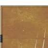 vidaXL Zahradní branka 100 x 125 cm z corten oceli, design s trávou