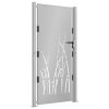 vidaXL Zahradní branka 105 x 180 cm z cortenové oceli, design s trávou