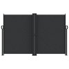 vidaXL Zatahovací boční markýza černá 160 x 1 000 cm