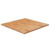vidaXL Čtvercová stolní deska světle hnědá 80x80x2,5 cm ošetřený dub
