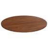 vidaXL Kulatá stolní deska tmavě hnědá Ø90x1,5 cm ošetřený masivní dub