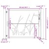 vidaXL Zahradní branka 105 x 105 cm z cortenové oceli, design s trávou