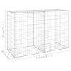 vidaXL Gabionová zeď s víky pozinkovaná ocel 150 x 60 x 100 cm