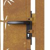 vidaXL Zahradní branka 100 x 125 cm corten ocel bambusový design