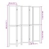 vidaXL Paraván 5dílný bílý masivní dřevo pavlovnie