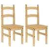 vidaXL Jídelní židle 2 ks 40 x 46 x 99 cm masivní borové dřevo