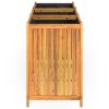 vidaXL Zahradní truhlík s vložkou 150x50x75 cm masivní akáciové dřevo