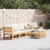 vidaXL 6dílná zahradní sedací souprava s poduškami masivní akácie