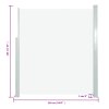 vidaXL Zatahovací boční markýza / zástěna 160 x 500 cm krémová