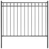 vidaXL Zahradní plot ocelový 1,81 x 1 m černý
