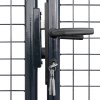 vidaXL Pletivá zahradní branka pozinkovaná ocel 400 x 150 cm šedá