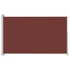 vidaXL Zatahovací boční markýza 180 x 300 cm hnědá