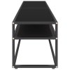 vidaXL TV stolek černý 180 x 40 x 40,5 cm tvrzené sklo